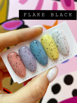 Луи Филипп  Flake Black, гель-лак прозрачный, 10мл.