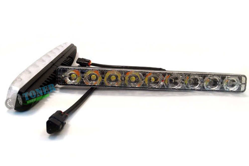 ДХО MC-DRL -9-1с поворотом желтым 12V, (компл.)