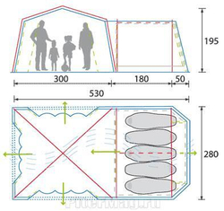 Палатка Alexika Base Camp 6