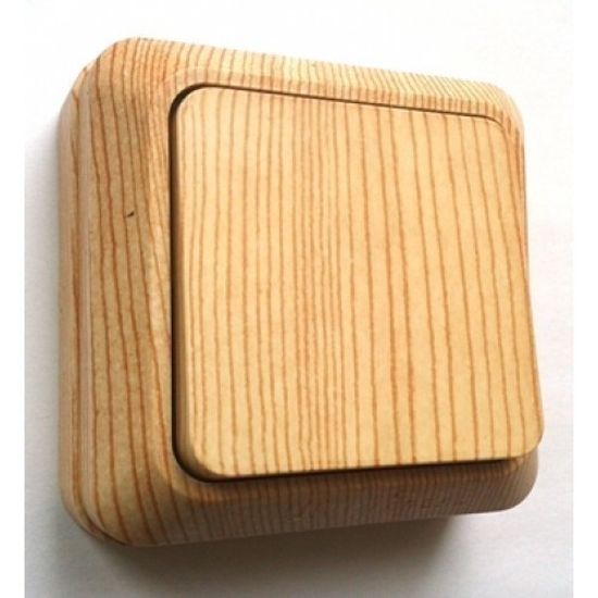 Выключатель UNIVersal Олимп СОСНА 1-кл о/п проходной 10 А