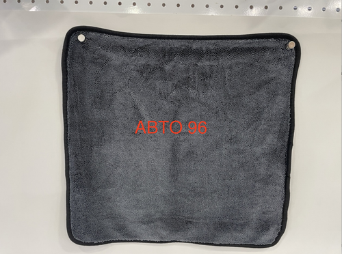 W-02 DY / Мягкое полотенце из микрофибры для чистки автомобиля (серый) 40x40 см (за 1 шт.) Оптом