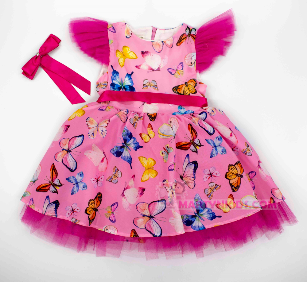 платье Бабочки бант 3914