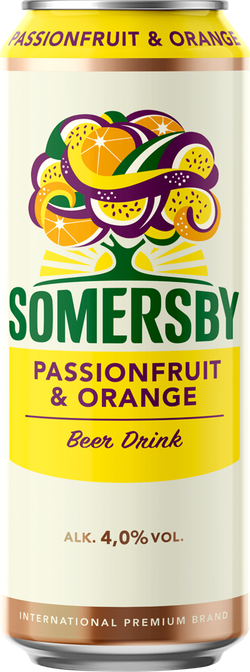 Пивной Напиток Somersby Passionfruit & Orange 0,45 л ж/б