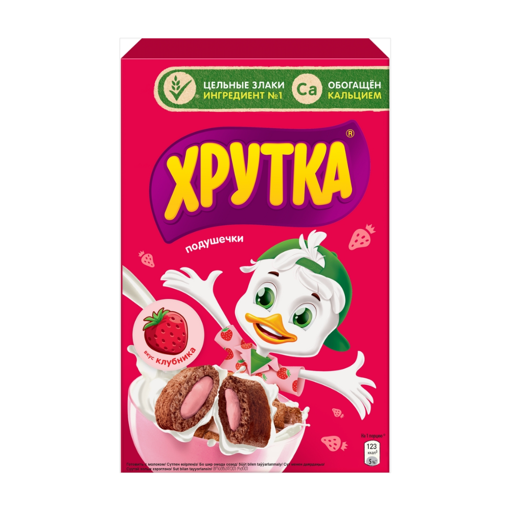 Nestle Хрутка подушечки Клубника 220 гр