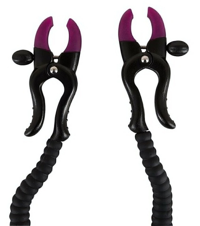 Вагинальная распорка для G-стимуляции Intimate Spreader Strong (Цвет: черный с фиолетовым)