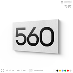 Номер на дверь 560, табличка на дверь для офиса, квартиры, кабинета, аудитории, склада, белая 120х70 мм, Айдентика Технолоджи