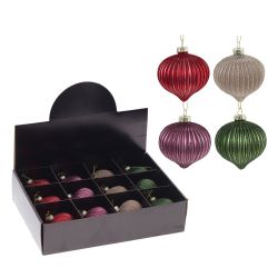 GAEM Набор из 12шт Украшение новогоднее "Шар", D 8 см, L35 W25 H8,5 см