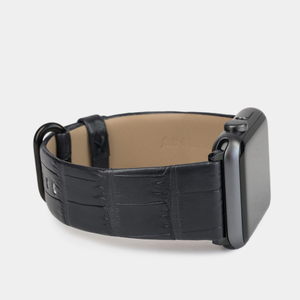 Ремешок кожаный для Apple Watch 40/41mm Classic черного цвета