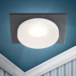 Встраиваемый светильник декоративный ЭРА DK96 BK MR16 GU5.3 черный | Декоративные встраиваемые светильники