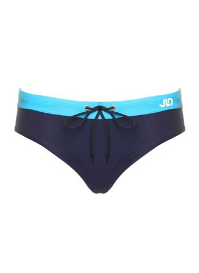 Классические мужские плавки с контрастным поясом (Размер: XL) (Цвет: темно-синий)