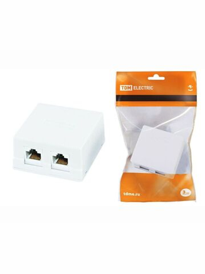 Компьютерная розетка 2xRJ-45 TDM
