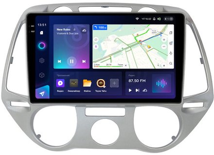 Магнитола для Hyundai i20 2009-2012 (кондиционер) - Teyes CC3-2K монитор 9.5" 2K QLED на Android 10, ТОП процессор, CarPlay, 4G SIM-слот