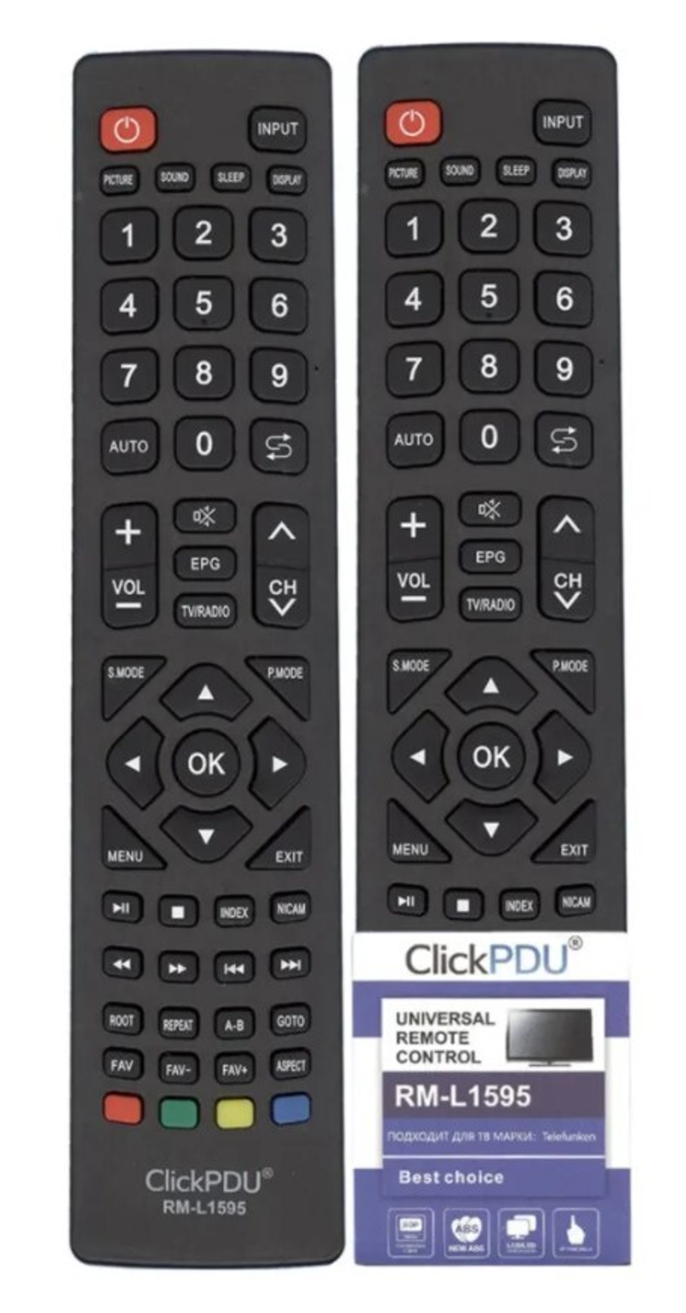 Пульт универсальный RM-L1595 для Telefunken