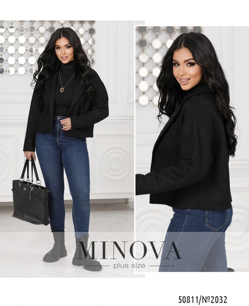 Пиджак 2032-черный Minova