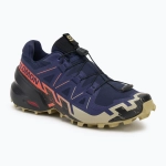 Кроссовки для бега Salomon Speedcross 6 maritime blue/black/cherry tomato