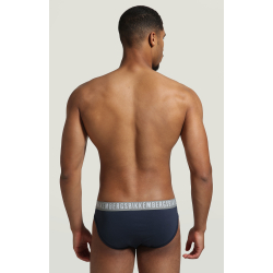 Мужские трусы брифы синие набор 2 в 1 Bikkembergs CLASSIC BKK1USP02BI/2