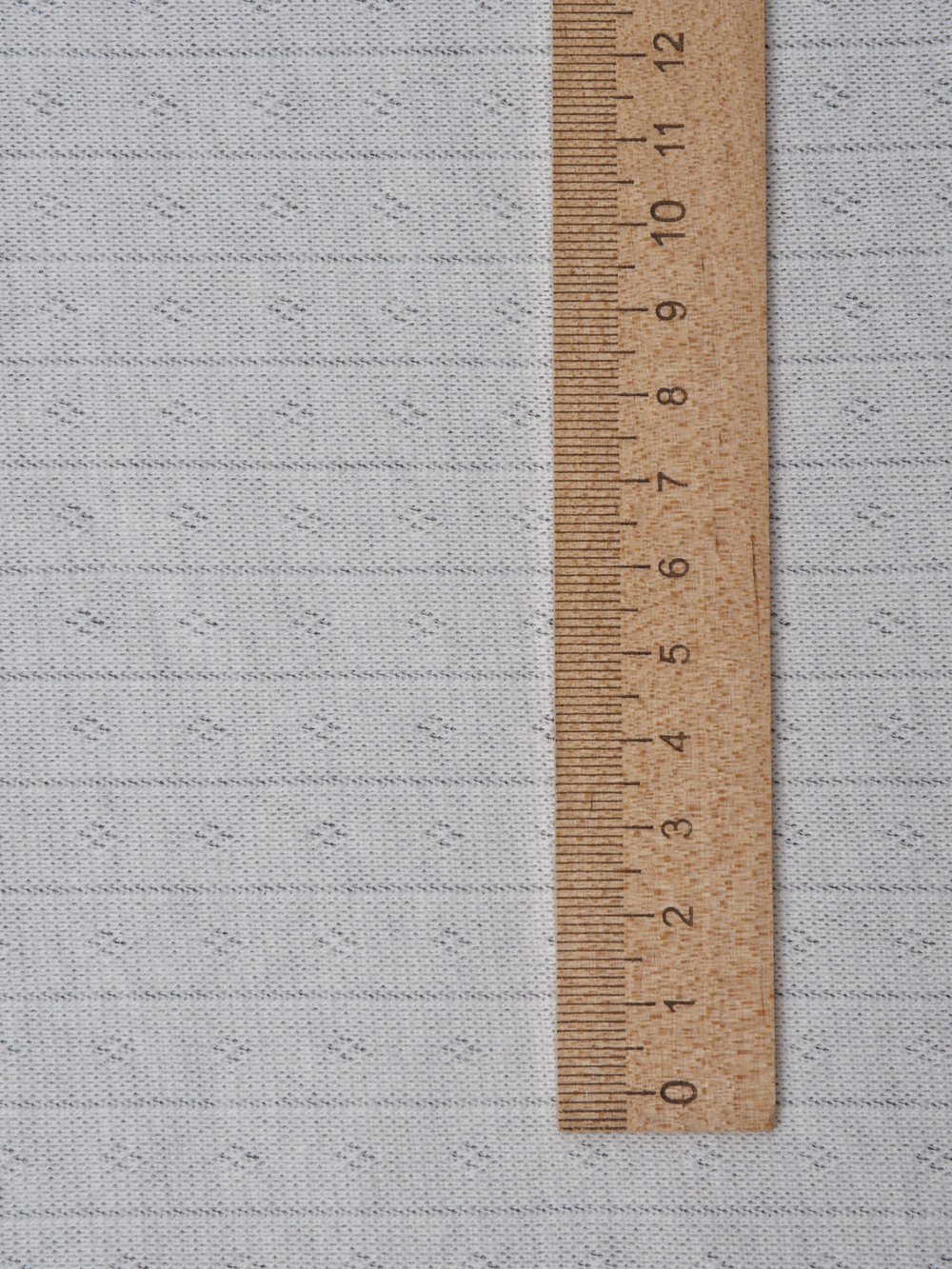 Рибана ажурная цвет теплый белый, хлопок с эластаном