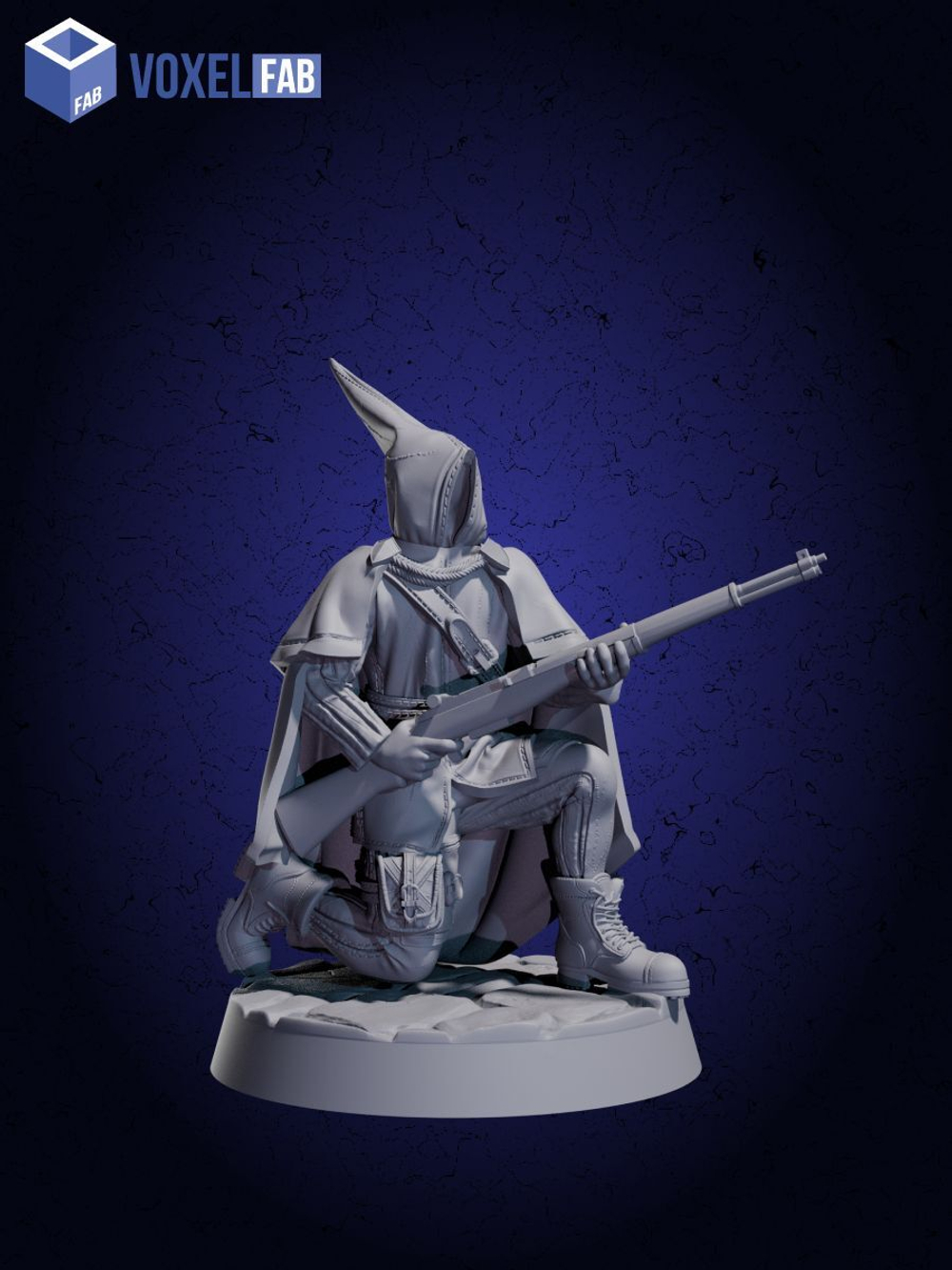 Кровавые охотники Набор для настольных игр ДнД (DnD),Pathfinder, НРИ. Масштаб 32 мм (1:56). Миниатюр;