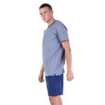 Мужская пижама синяя с шортами Bugatti 56023/4008 615