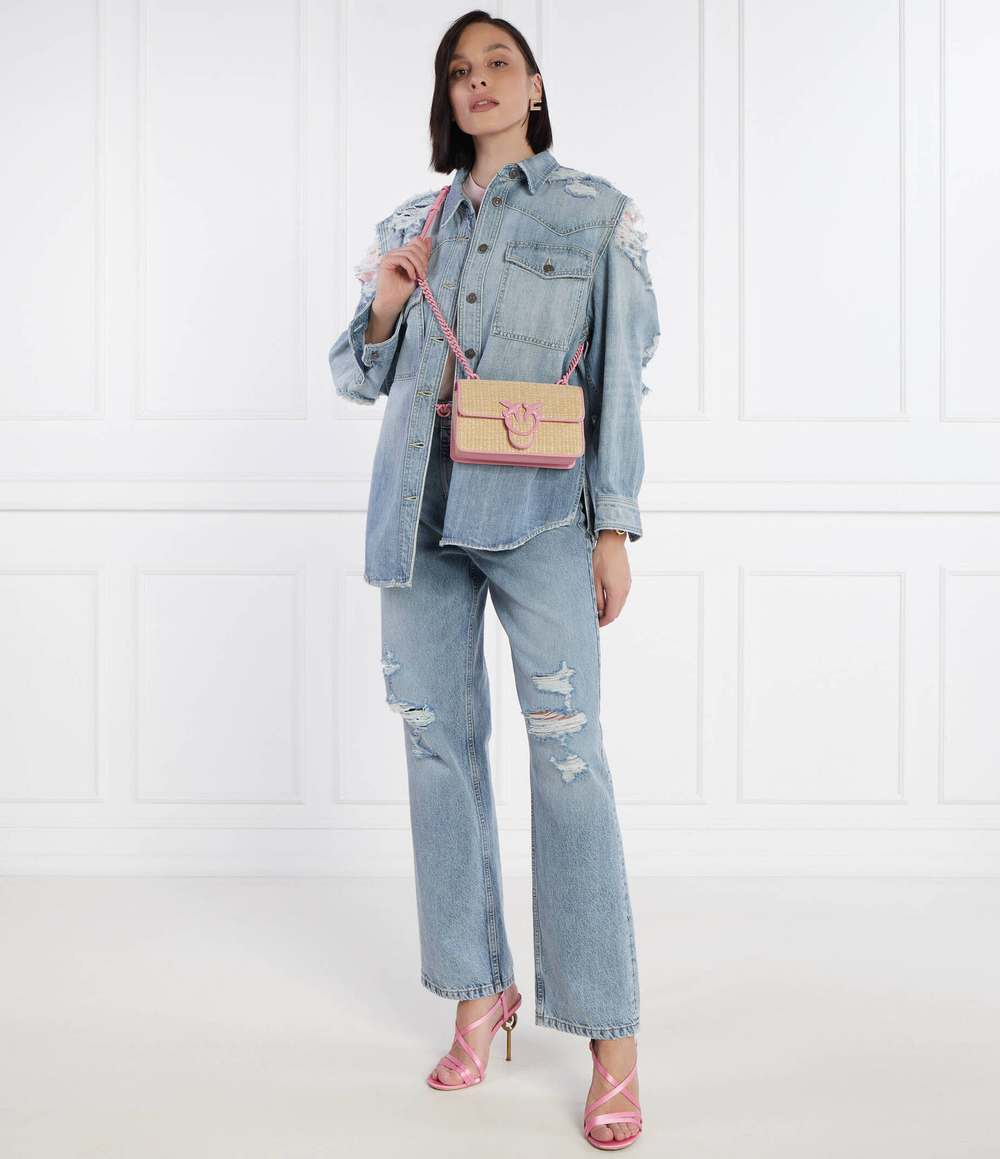 Сумка через плечо LOVE ONE MINI LIGHT Pinko - бежевый(103335 A1RQ)