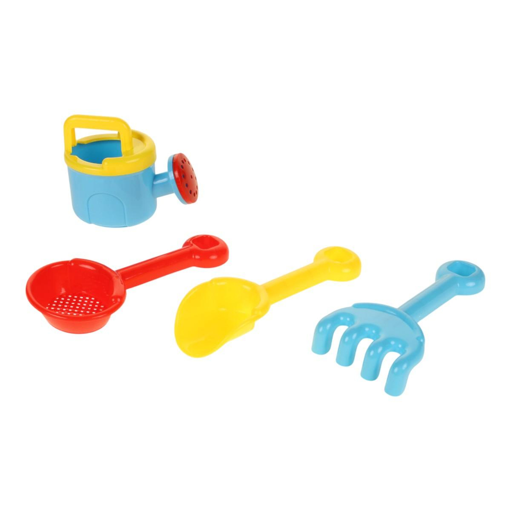 Набор для игры в песок с тачкой (10 предметов) сетка C42