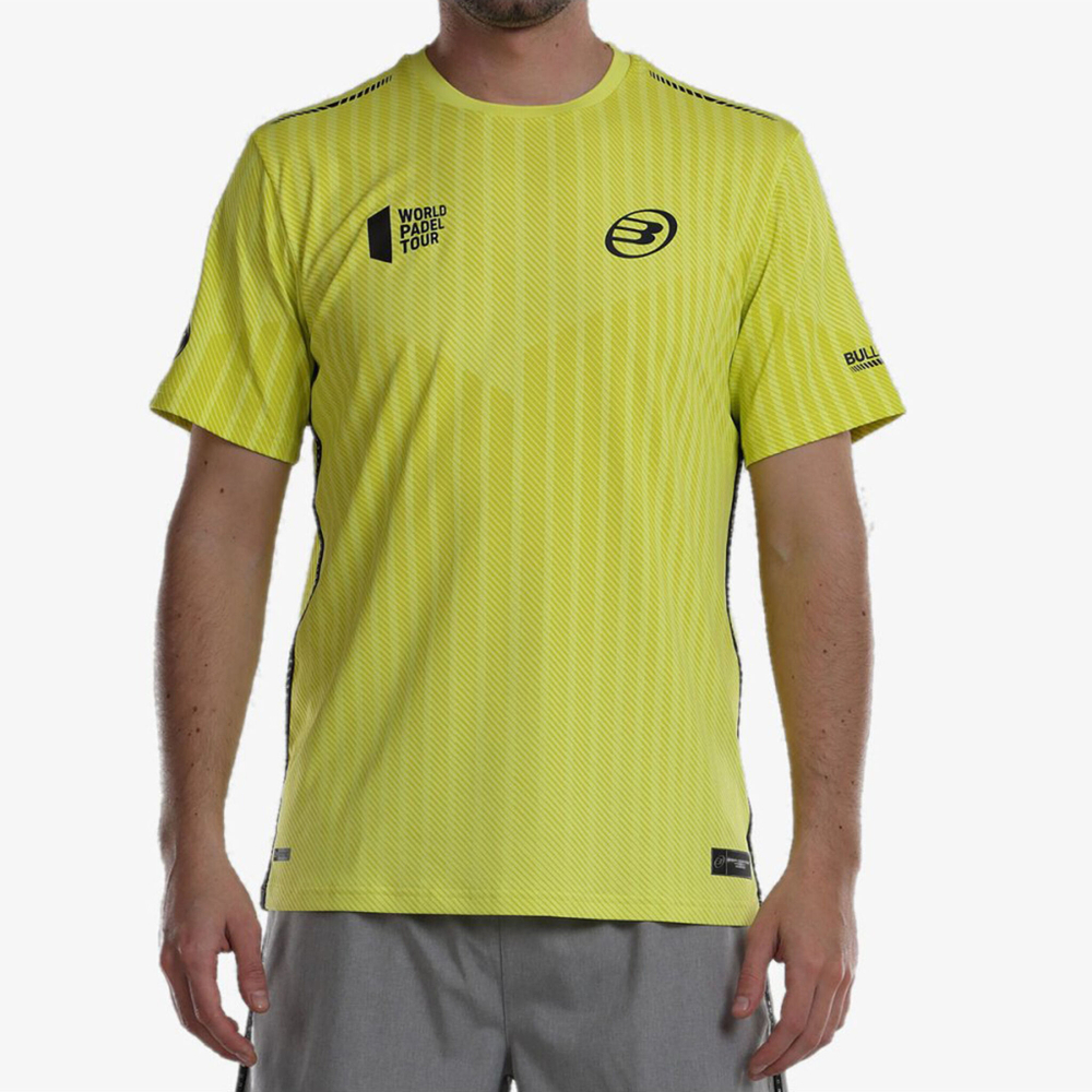Мужское теннисное поло Bullpadel Limbo T-Shirt Men - Yellow, Black