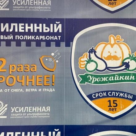 4 мм Сотовый поликарбонат "Урожайкин Усиленный" 2.1*6