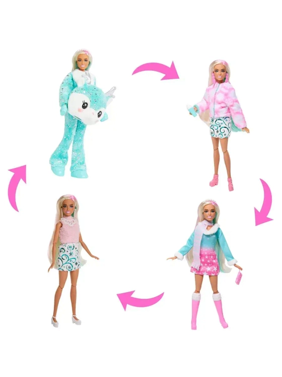 Адвент календарь набор с куклой Барби Cutie Reveal HJX76