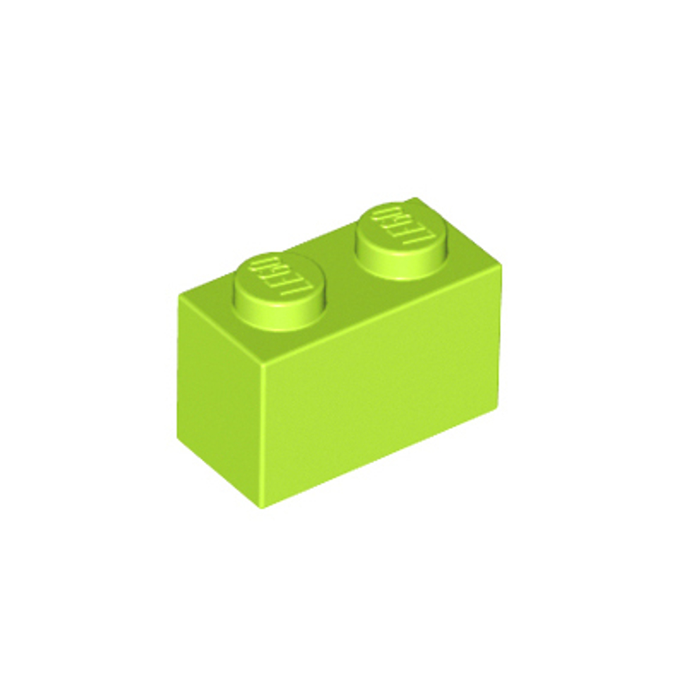 Lego 50шт Кирпич 1x2 (салатовый) 4164022