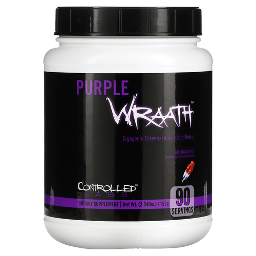 Controlled Labs, Purple Wraath, трехцветный фруктовый лед, 1152 г (2,54 фунта)