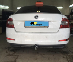 Фаркоп оцинкованный Galia S086A для Skoda Octavia II седан/универсал 2005-2013, Skoda Octavia Scout 2008-2013(паспорт и сертификат в комплекте)(без электрики)