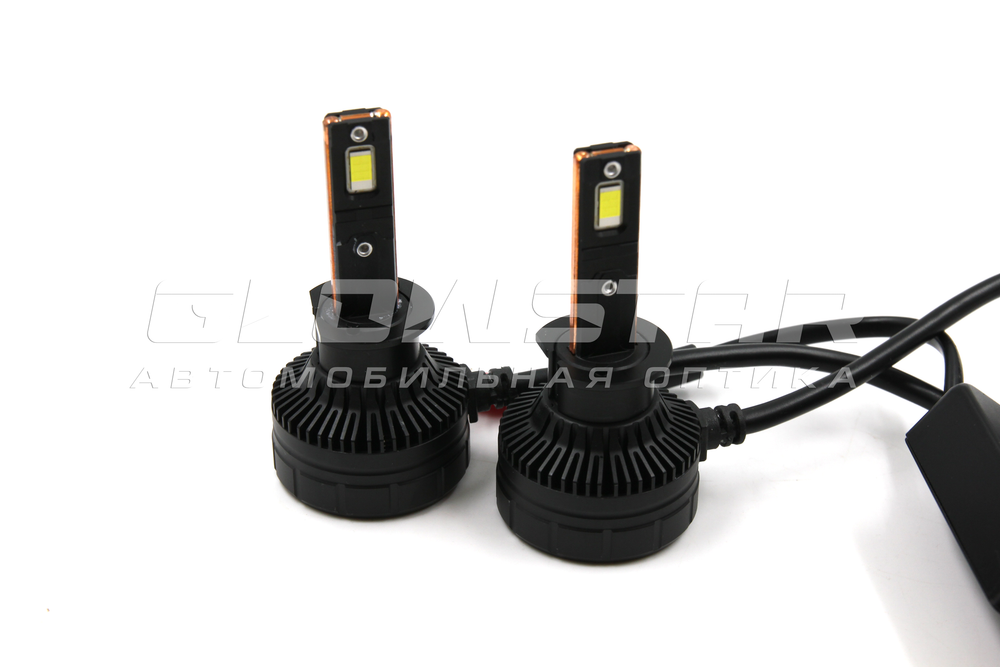 Светодиодные лампы Aozoom P17/H1 с вентилятором 24V 45W 4650Lm (комплект, 2шт)