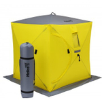Зимняя палатка Helios КУБ 1,8х1,8 м, orange lumi/gray