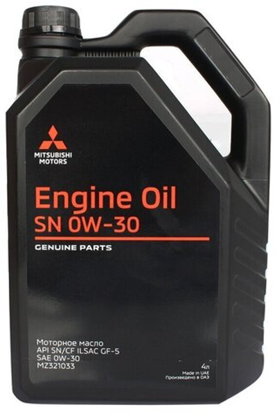 MITSUBISHI MZ321033 0w30 API SM  Масло моторное синтетическое  4 л