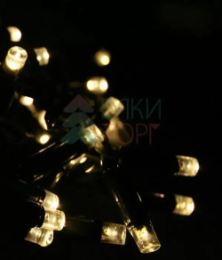 Светодиодная бахрома Sealed 3,2*0,9 м., 220V., 232 теплых белых LED ламп, черный каучук, Beauty Led (LL232-1-2WW)