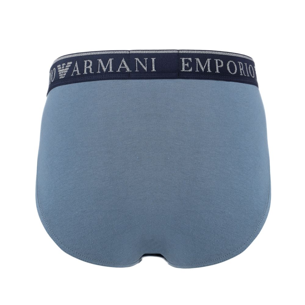 Набор мужских трусов брифов 2в1 (серый, серо-голубой) Emporio Armani 111733_4F720 15349