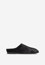 mule square black fur
