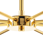 816087 Люстра DUMO 8х40W E14 ЧЕРНЫЙ МАТОВЫЙ/ЗОЛОТО