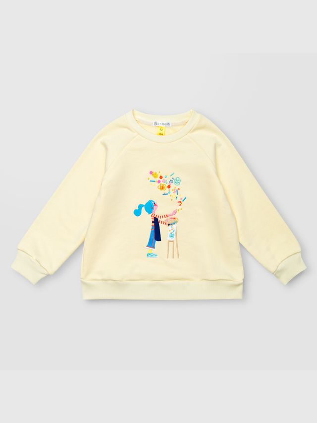 Свитшот сливочный "Сила искусства"