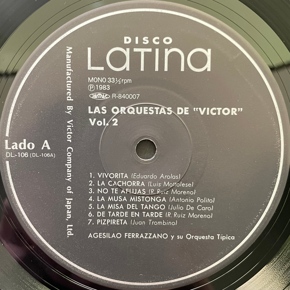 Сборник Las Orquestas De "Victor" Vol. II 1927-29 (Япония 1983г.)