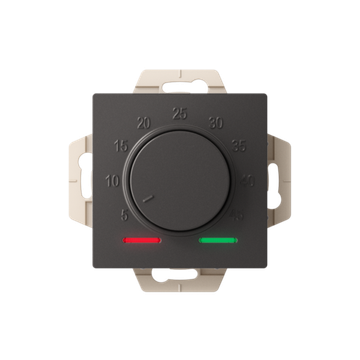 Термостат теплого пола электронный AtlasDesign 10А с датчиком механизм базальт SE ATN001435