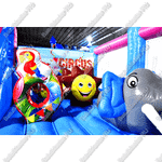 Коммерческий надувной батут "Яркий цирк" 6*4*3 м