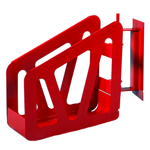 Корзина для рукава(51/66) с кронштейном для крепления на стену, цвет красный