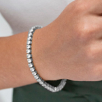 Браслет Qudo CASSIO 18 cm Cristal-Silver 102028/30-1817