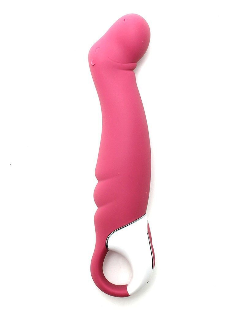 Вибратор Satisfyer Petting Hippo с загнутым кончиком - 22,9 см