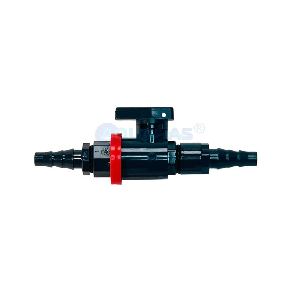 Шаровый кран ПВХ отбора проб 1/4"НР - 1/4" ВР, PN10 (EPDM, PTFE) кран лабораторный