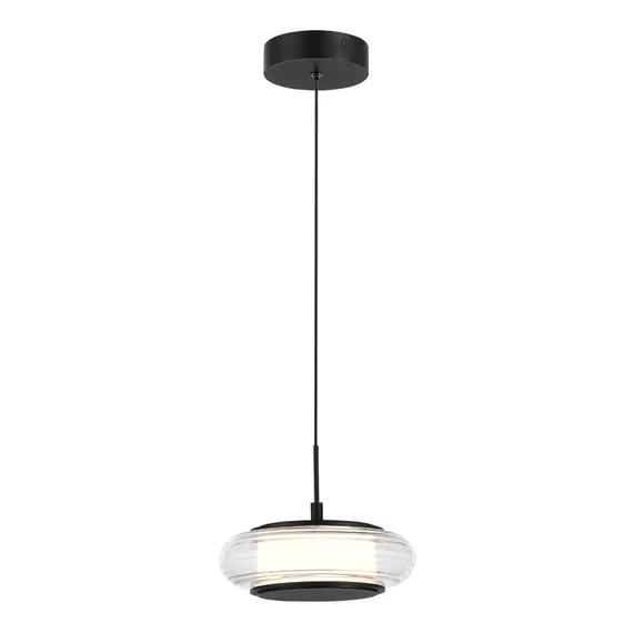 SL6239.403.01 Светильник подвесной ST-Luce черный/прозрачный LED 1*7W 3000K FRITTELA