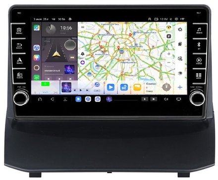 Магнитола для Ford Fiesta 2008-2014 - Carmedia OL-9285 (кнопки и крутилки) Android 13, TS20, 6+128Гб, CarPlay, 4G SIM-слот