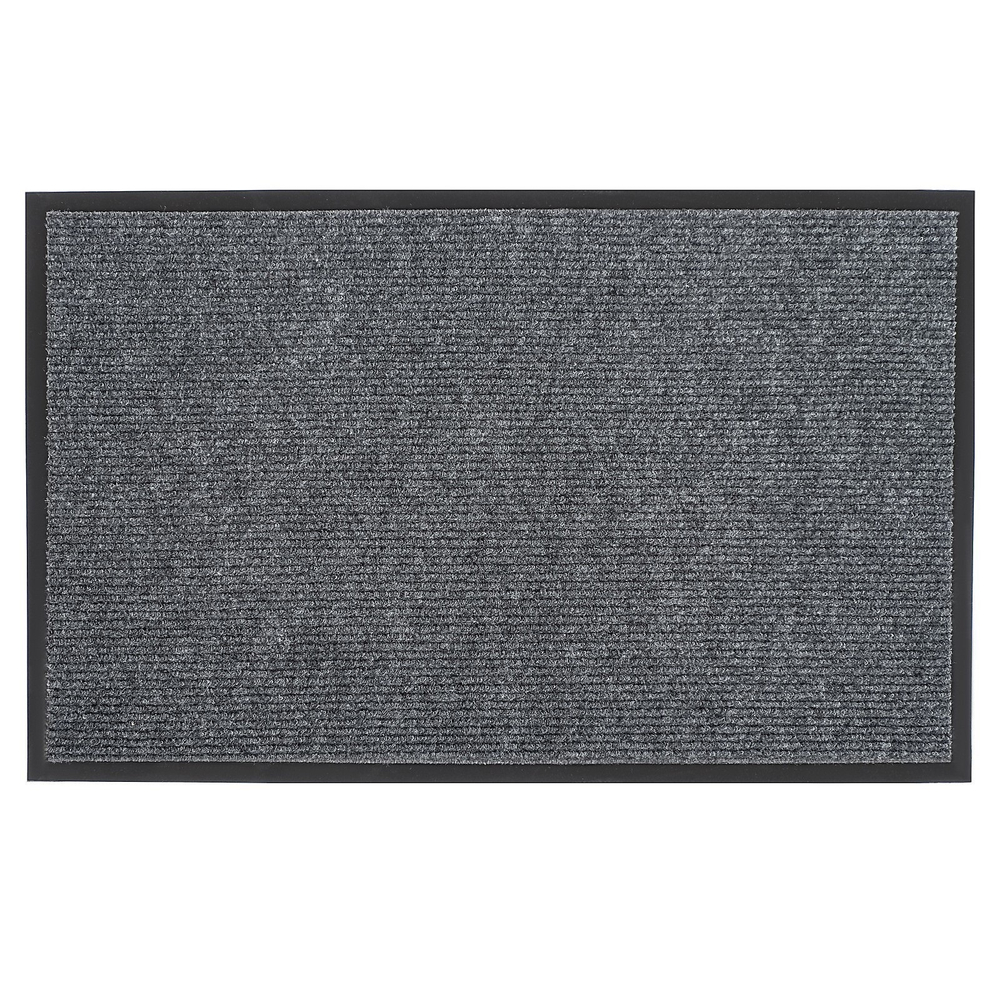 Коврик придверный влаговпитывающий, ребристый, «Комфорт», 50×80 см, цвет серый