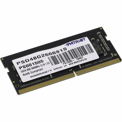Модуль памяти NBook SO-DDR4 8GB, 2666Mhz, Patriot Signature Line (PSD48G26662S)